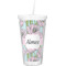 Wild Tulips Double Wall Tumbler with Straw (Personalized)