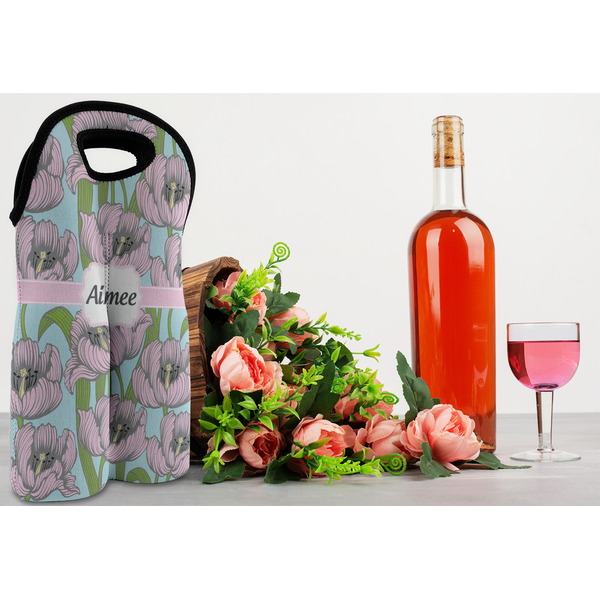 Wild Tulips Double Wine Tote - LIFESTYLE (new)