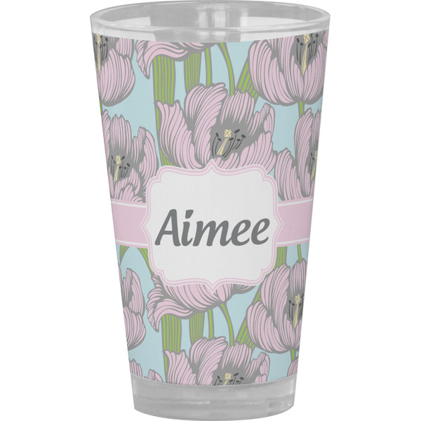 Custom Wild Tulips Pint Glass - Full Color (Personalized)