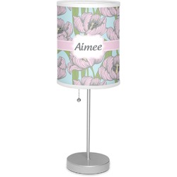 Wild Tulips Lamp with Drum Shade (Personalized)