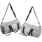 Wild Tulips Duffle bag large front and back sides