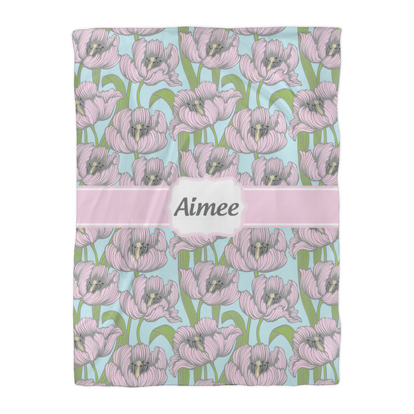 Wild Tulips Duvet Cover - Twin XL - Front