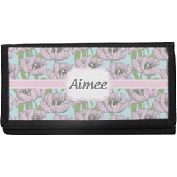 Wild Tulips Canvas Checkbook Cover (Personalized)