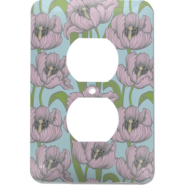 Custom Wild Tulips Electric Outlet Plate