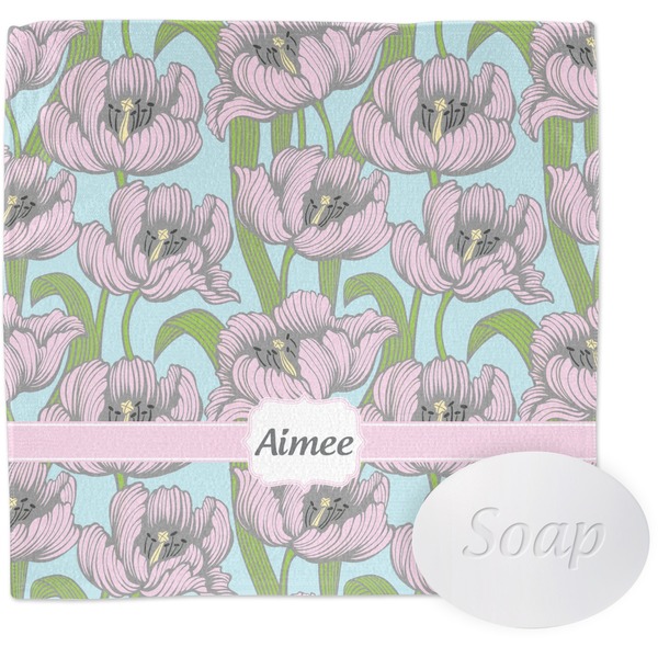 Wild Tulips Wash Cloth with soap
