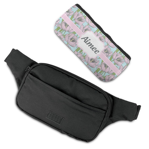 Wild Tulips Fanny Packs - FLAT (flap off)