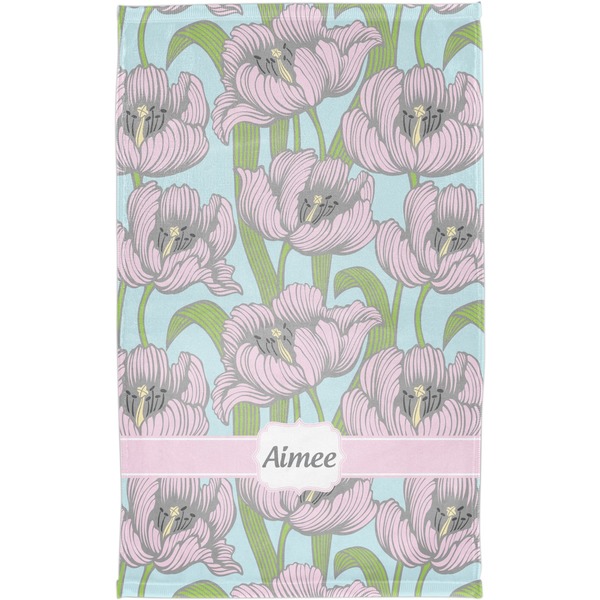 Wild Tulips Finger Tip Towel - Full View