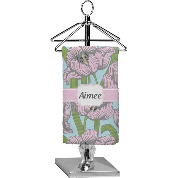 Custom Wild Tulips Finger Tip Towel - Full Print (Personalized)