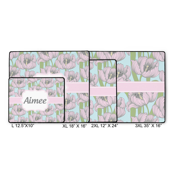 Wild Tulips Gaming Mats - SIZE CHART