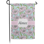 Wild Tulips Small Garden Flag - Single Sided w/ Name or Text