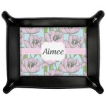 Wild Tulips Genuine Leather Valet Tray (Personalized)