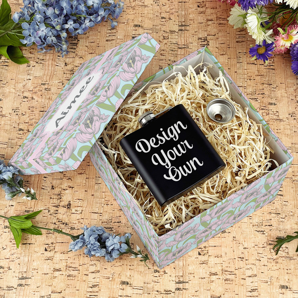 Wild Tulips Gift Boxes with Lid - Canvas Wrapped - Large - In Context