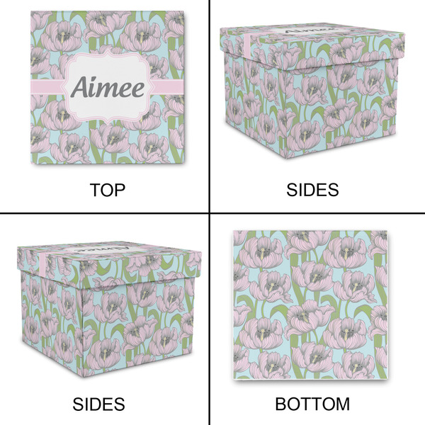 Wild Tulips Gift Boxes with Lid - Canvas Wrapped - Medium - Approval