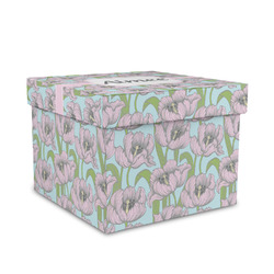 Wild Tulips Gift Box with Lid - Canvas Wrapped - Medium (Personalized)