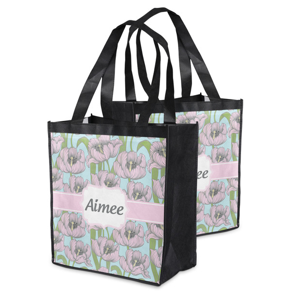 Wild Tulips Grocery Bag - MAIN