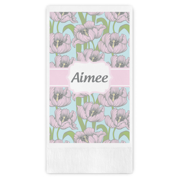 Custom Wild Tulips Guest Towels - Full Color (Personalized)