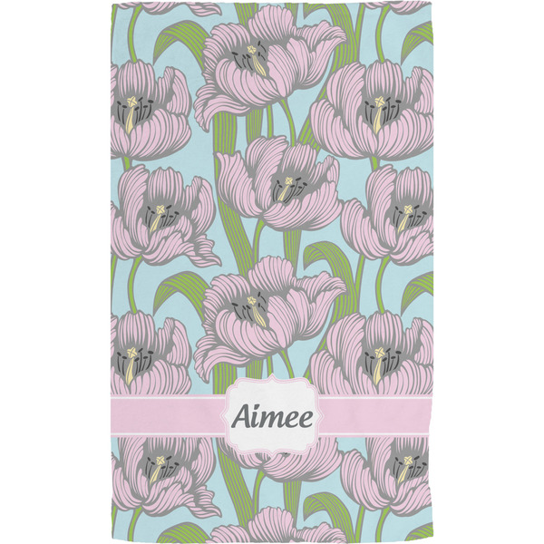 Wild Tulips Hand Towel (Personalized)