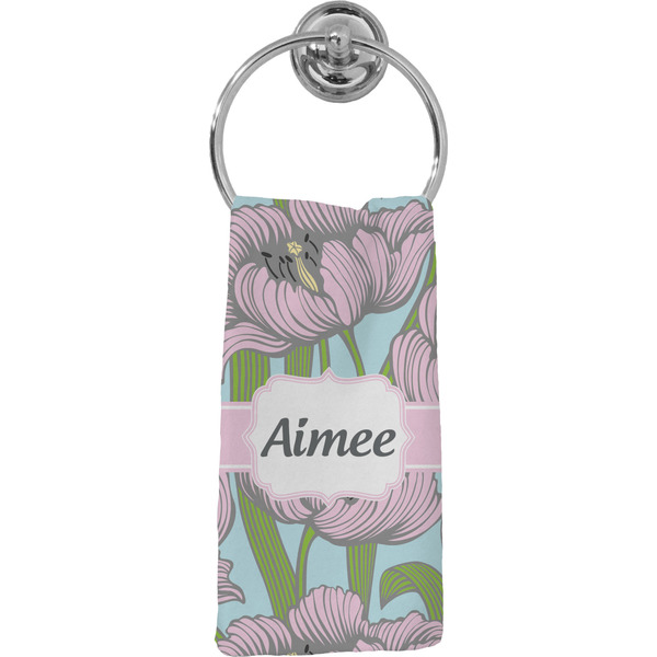 Custom Wild Tulips Hand Towel - Full Print (Personalized)