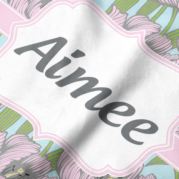 Wild Tulips Hooded Baby Towel- Detail Close Up