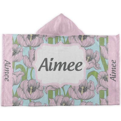 Wild Tulips Kids Hooded Towel (Personalized)