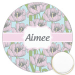 Wild Tulips Printed Cookie Topper - 3.25" (Personalized)