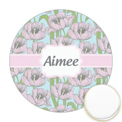 Wild Tulips Printed Cookie Topper - Round (Personalized)