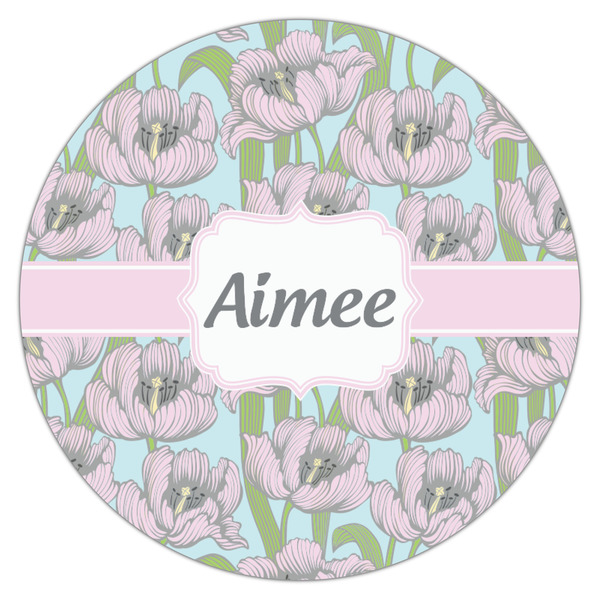 Wild Tulips Icing Circle - Medium - Single