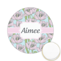 Wild Tulips Printed Cookie Topper - 2.15" (Personalized)