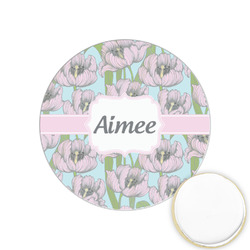 Wild Tulips Printed Cookie Topper - 1.25" (Personalized)