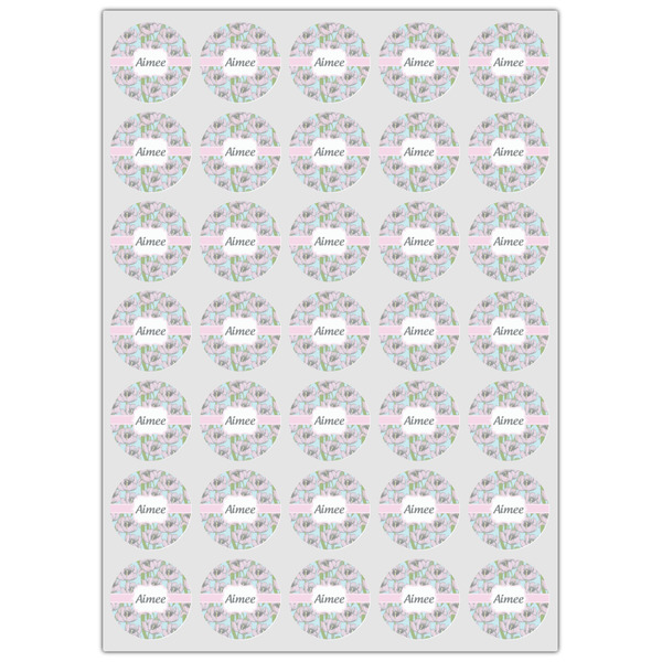 Wild Tulips Icing Circle - XSmall - Set of 35