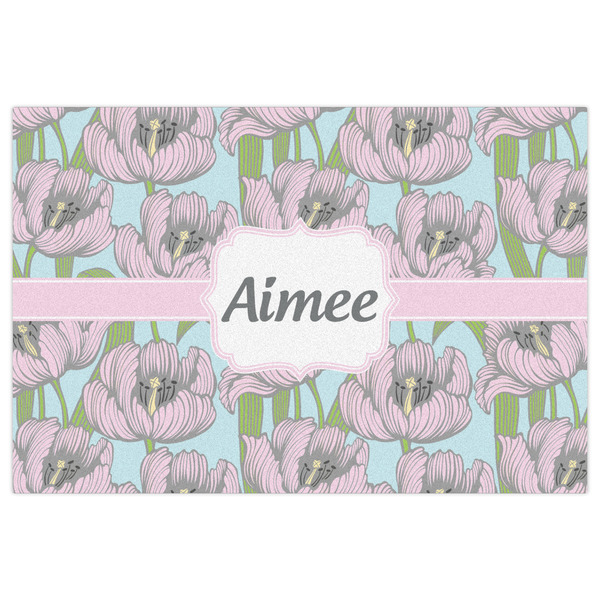 Wild Tulips Indoor / Outdoor Rug - 2'x3' - Front Flat