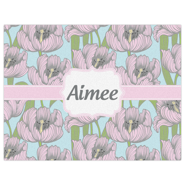 Wild Tulips Indoor / Outdoor Rug - 6'x8' - Front Flat