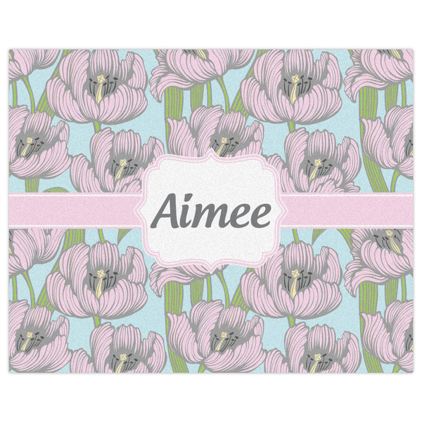 Wild Tulips Indoor / Outdoor Rug - 8'x10' - Front Flat