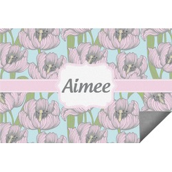 Wild Tulips Indoor / Outdoor Rug (Personalized)