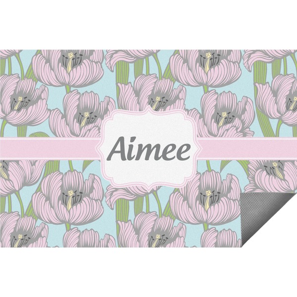 Custom Wild Tulips Indoor / Outdoor Rug - 3'x5' (Personalized)