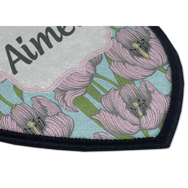 Wild Tulips Iron on Shield 3 Detail