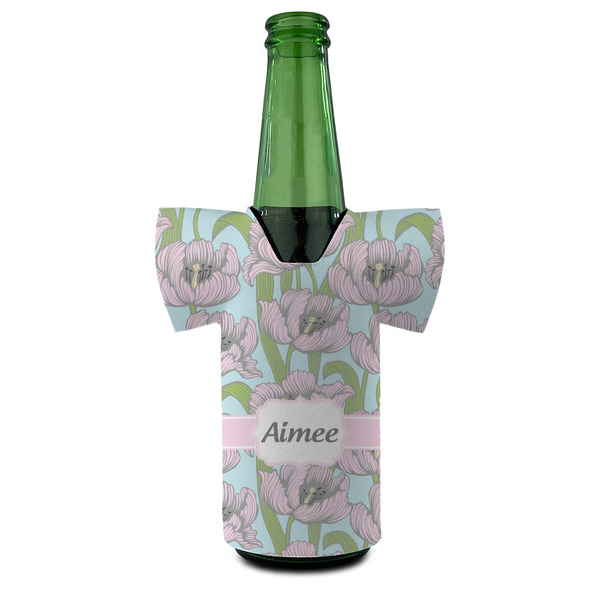 Wild Tulips Jersey Bottle Cooler - FRONT (on bottle)