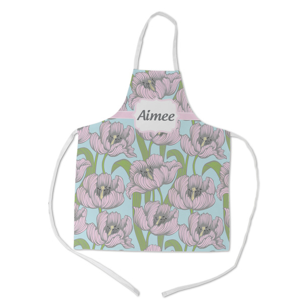 Custom Wild Tulips Kid's Apron w/ Name or Text
