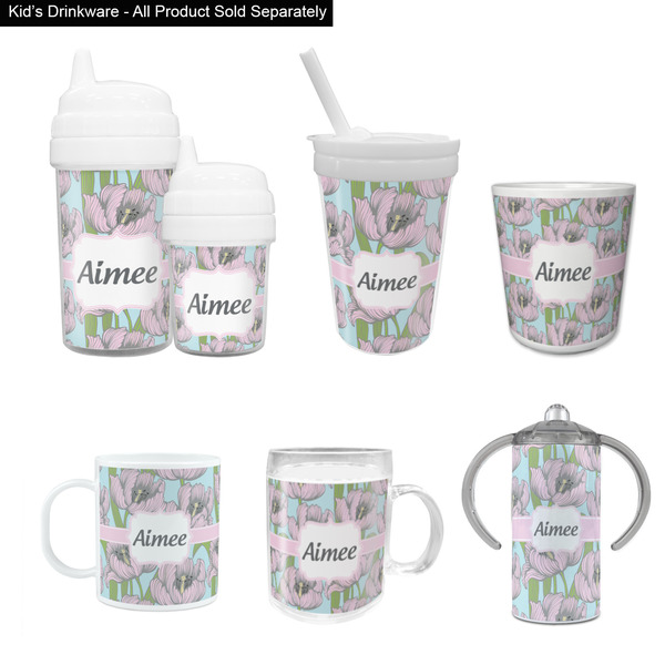Wild Tulips Kid's Drinkware - Customized & Personalized