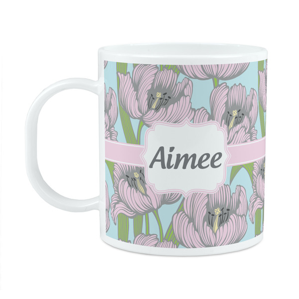 Custom Wild Tulips Plastic Kids Mug (Personalized)
