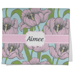 Wild Tulips Kitchen Towel - Poly Cotton w/ Name or Text
