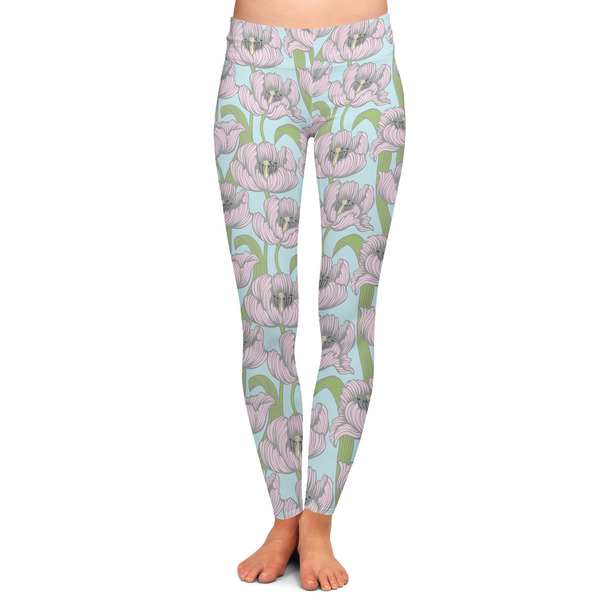 Custom Wild Tulips Ladies Leggings - Extra Large