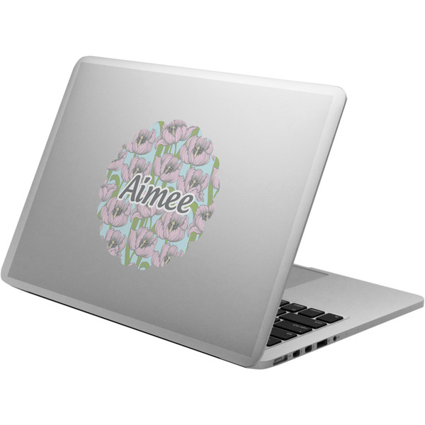 Custom Wild Tulips Laptop Decal (Personalized)