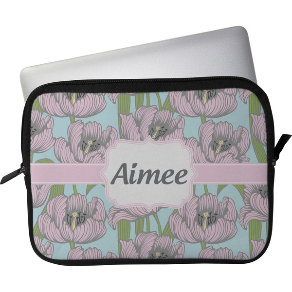Custom Wild Tulips Laptop Sleeve / Case (Personalized)