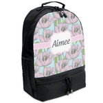 Wild Tulips Backpacks - Black (Personalized)
