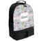 Wild Tulips Large Backpack - Black - Angled View
