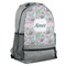 Wild Tulips Large Backpack - Gray - Angled View