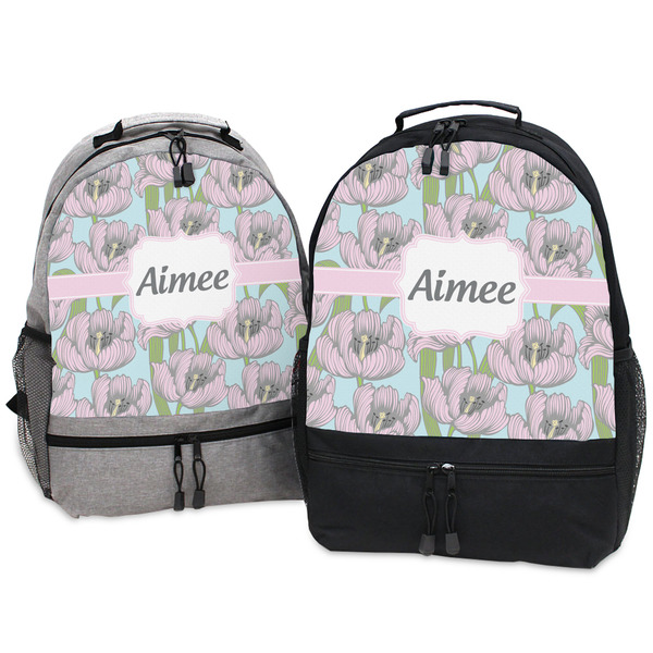 Wild Tulips Large Backpacks - Both