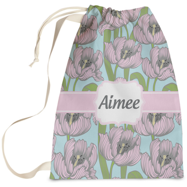 Custom Wild Tulips Laundry Bag (Personalized)