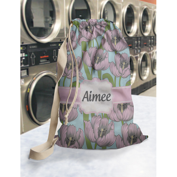 Wild Tulips Laundry Bag in Laundromat